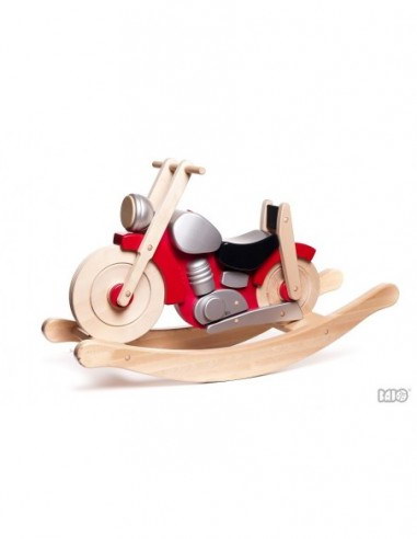 Drevená hojdacia motorka